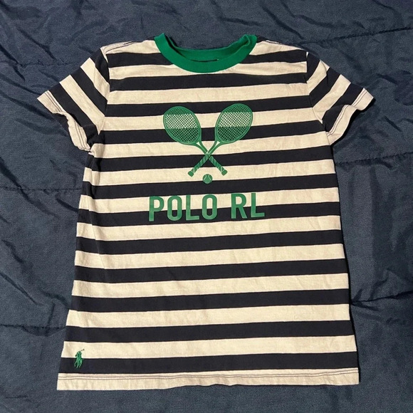 Ralph Lauren US Open Cotton Jersey Graphic Tee Girls Size M - Picture 2 of 4